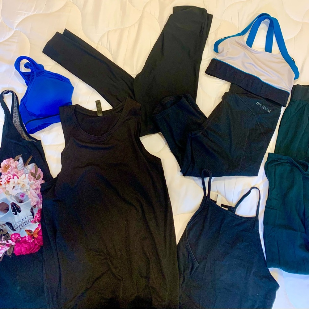 SOLD 8 piece workout set, IVY PARK, Victoria’s Secret, kyoden, athletic works
